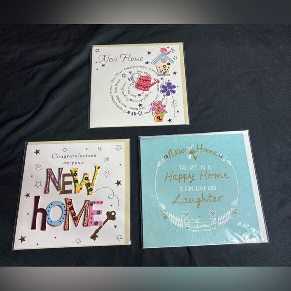 3 New! Pier One Greeting Cards Congratulations on New Home - Picture 1 of 5